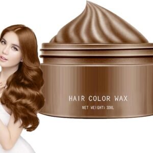 Brown Hair Color Wax, Temporary Hair Color Wax For Dark Hair, Temporary Hairstyle Dye Cream For Men Women, Instant Hairstyle Wax For Party Cosplay