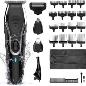 Wahl Aqua Blade 10 in 1 Multigroomer, Eyebrow Attachment, Beard Trimmers, Body Trimmers, Men’s Beard Trimmer, Stubble Trimming, Body Shaving, Face Grooming, Fully Washable