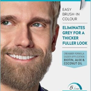 Just for men Moustache & Beard Light Brown Dye, Eliminates Grey for a Thicker & Fuller Look � M25